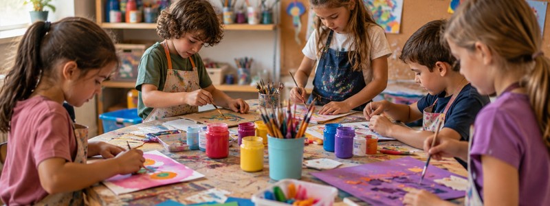 Taller despacio creativo, pintura niñosl – Escuela Municipal de Artes de Chiclana